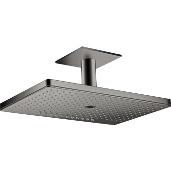  - AXOR ShowerSolutions Deszczownica prysznicowa 46 x 30 cm 3jet z przyłączem sufitowym czarny chrom polerowany 35281330 - 35281330 - Łazienki Szydłowski
