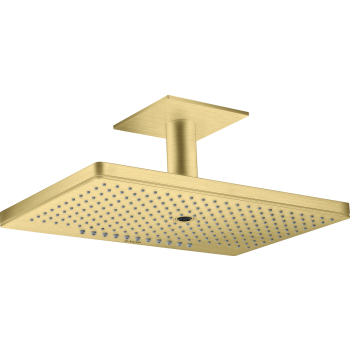  - AXOR ShowerSolutions Głowica prysznicowa 460/300 3jet z przyłączem sufitowym mosiądz szczotkowany 35281950 - 35281950 U - Łazienki Szydłowski