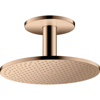 - AXOR ShowerSolutions Deszczownica prysznicowa 30 cm 1jet z przyłączem sufitowym czerwone złoto polerowane 35301300 - 35301300 - Łazienki Szydłowski
