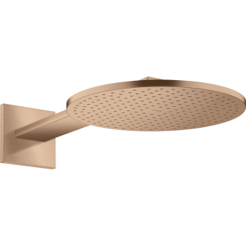  - AXOR ShowerSolutions Deszczownica prysznicowa 30 cm 2jet z ramieniem prysznicowym czerwone złoto szczotkowane 35303310 - 35303310 - Łazienki Szydłowski