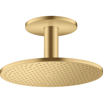 - AXOR ShowerSolutions Deszczownica prysznicowa 30 cm 2jet z przyłączem sufitowym złoty optyczny szczotkowany 35304250 - 35304250 - Łazienki Szydłowski