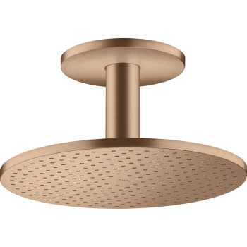  - AXOR ShowerSolutions Deszczownica prysznicowa 300 2jet z przyłączem sufitowym czerwone złoto polerowane 35304310 - 35304310 - Łazienki Szydłowski