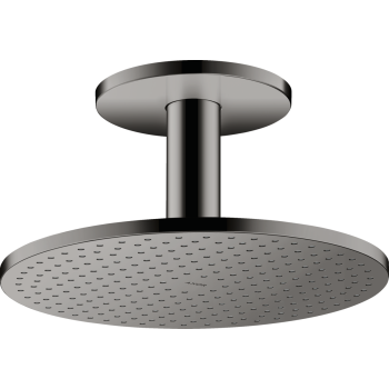  - AXOR ShowerSolutions Deszczownica prysznicowa 30 cm 2jet z przyłączem sufitowym czarny chrom polerowany 35304330 - 35304330 - Łazienki Szydłowski