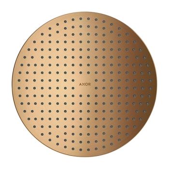 - AXOR ShowerSolutions Deszczownica 30cm 2jet do montażu w suficie brąz szczotkowany 35305140 - 35305140 - Łazienki Szydłowski