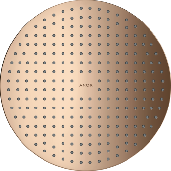 - AXOR ShowerSolutions Deszczownica prysznicowa 30 cm 2jet do montażu w suficie czerwone złoto polerowane 35305300 - 35305300 - Łazienki Szydłowski