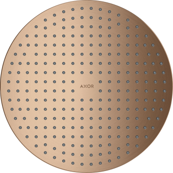  - AXOR ShowerSolutions Deszczownica prysznicowa 30 cm 2jet do montażu w suficie czerwone złoto szczotkowane 35305310 - 35305310 - Łazienki Szydłowski