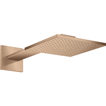  - AXOR ShowerSolutions Deszczownica prysznicowa 25 x 25 cm 1jet z ramieniem prysznicowym czerwone złoto szczotkowane 35306310 - 35306310 - Łazienki Szydłowski