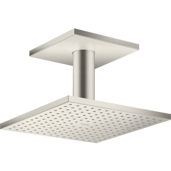 - AXOR ShowerSolutions Deszczownica prysznicowa 25 x 25 cm 1jet z przyłączem sufitowym stal szlachetna optyczna 35308800 - 35308800 - Łazienki Szydłowski