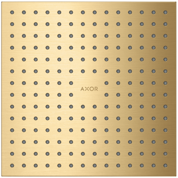 - AXOR ShowerSolutions Deszczownica prysznicowa 25 x 25 cm 1jet do montażu w suficie złoty optyczny szczotkowany 35309250 - 35309250 U - Łazienki Szydłowski