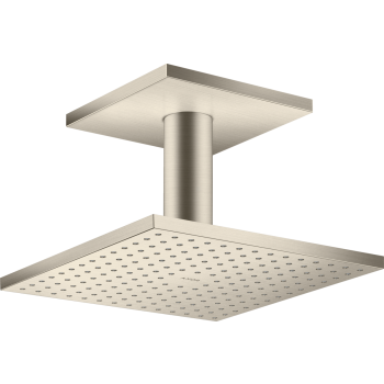  - AXOR ShowerSolutions Głowica prysznicowa 250/250 2jet do montażu w suficie nikiel szczotkowany 35312820 - 35312820 U - Łazienki Szydłowski