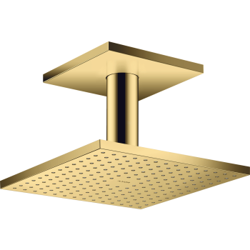  - AXOR ShowerSolutions Deszczownica 25 x 25 cm 2jet do montażu w suficie złoty optyczny polerowany 35312990 - 35312990 U - Łazienki Szydłowski