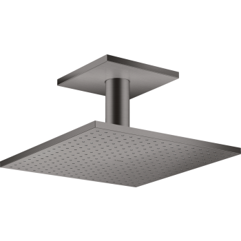 - AXOR ShowerSolutions Deszczownica 30 x 30 cm 1 jet z przyłączem sufitowym Czarny Chrom Szczotkowany 35316340 - 35316340 - Łazienki Szydłowski