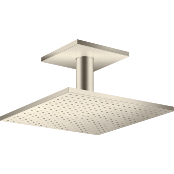  - AXOR ShowerSolutions Głowica prysznicowa 30 x 30 cm  1jet z przyłączem sufitowym nikiel szczotkowany 35316820 - 35316820 - Łazienki Szydłowski