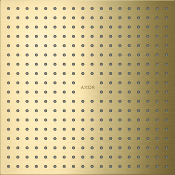  - AXOR ShowerSolutions Deszczownica prysznicowa 30 x 30 cm 1jet do montażu w suficie mosiądz szczotkowany 35317950 - 35317950 - Łazienki Szydłowski