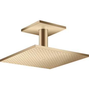 - AXOR ShowerSolutions Deszczownica 30 x 30 cm 2jet z przyłączem sufitowym brąz szczotkowany 35320140 - 35320140 - Łazienki Szydłowski