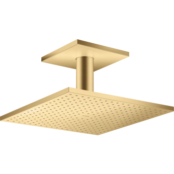 - AXOR ShowerSolutions Deszczownica prysznicowa 30 x 30 cm 2jet z przyłączem sufitowym złoty optyczny szczotkowany 35320250 - 35320250 U - Łazienki Szydłowski