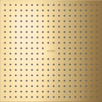 - AXOR ShowerSolutions Deszczownica prysznicowa 30 x 30 cm 2jet do montażu w suficie złoty optyczny szczotkowany 35321250 - 35321250 U - Łazienki Szydłowski