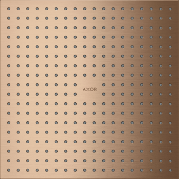  - AXOR ShowerSolutions Deszczownica prysznicowa 30 x 30 cm 2jet do montażu w suficie czerwone złoto szczotkowane 35321310 - 35321310 - Łazienki Szydłowski