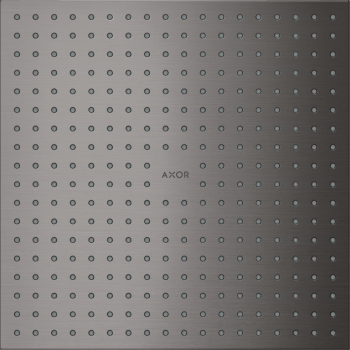 - AXOR ShowerSolutions Deszczownica 30 x 30 cm 2jet do montażu w suficie czarny chrom szczotkowany 35321340 - 35321340 - Łazienki Szydłowski