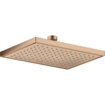  - AXOR ShowerSolutions Deszczownica prysznicowa 24,5 x 18,5 cm 1jet EcoSmart czerwone złoto szczotkowane 35374310 - 35374310 - Łazienki Szydłowski