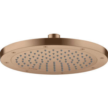  - AXOR ShowerSolutions Deszczownica prysznicowa 24,5 cm 1jet EcoSmart czerwone złoto szczotkowane 35381310 - 35381310 - Łazienki Szydłowski