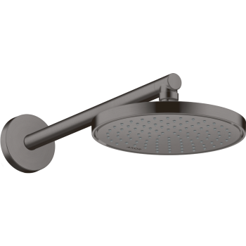 - AXOR ShowerSolutions Deszczownica 22cm 1jet EcoSmart Czarny Chrom Szczotkowany 35383340 - 35383340 - Łazienki Szydłowski
