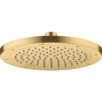 - AXOR ShowerSolutions Deszczownica prysznicowa 24,5 cm 1jet EcoSmart+ złoty optyczny szczotkowany 35389250 - 35389250 - Łazienki Szydłowski