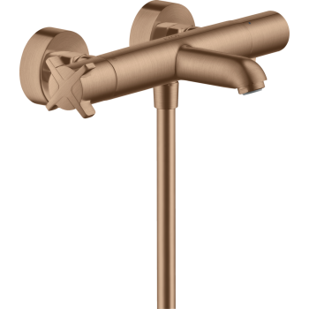 - AXOR Citterio E Bateria wannowa, termostatyczna, natynkowa czerwone złoto szczotkowane 36140310 - 36140310 - Łazienki Szydłowski
