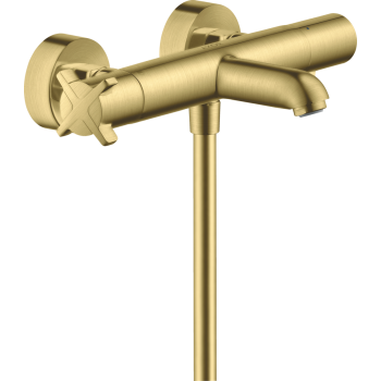 - AXOR Citterio E Bateria wannowa, termostatyczna, natynkowa mosiądz szczotkowany 36140950 - 36140950 - Łazienki Szydłowski