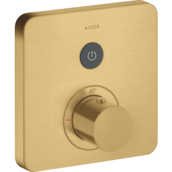 - AXOR ShowerSelect Bateria termostatyczna do 1 odbiornika, softsquare, podtynkowa złoty optyczny szczotkowany 36705250 - 36705250 U - Łazienki Szydłowski