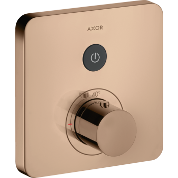  - AXOR ShowerSelect Bateria termostatyczna do 1 odbiornika, softsquare, podtynkowa czerwony złoty polerowany 36705300 - 36705300 - Łazienki Szydłowski