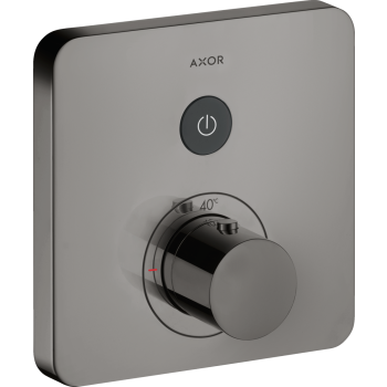 - AXOR ShowerSelect Bateria termostatyczna do 1 odbiornika, softsquare, podtynkowa czarny chrom polerowany 36705330 - 36705330 - Łazienki Szydłowski