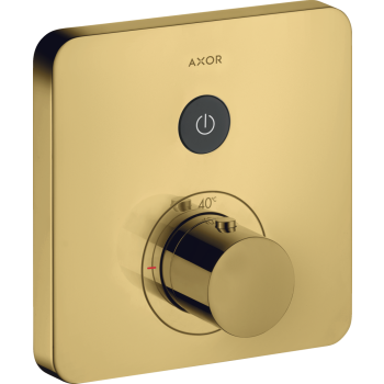  - AXOR ShowerSelect Bateria termostatyczna do 1 odbiornika, softsquare, podtynkowa złoty optyczny polerowany 36705990 - 36705990 U - Łazienki Szydłowski