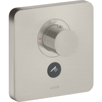  - AXOR ShowerSelect Bateria termostatyczna HighFlow do 1 odbiornika z dodatkowym wyjściem, softsquare, stal szlachetna optyczna 36706800 - 36706800 - Łazienki Szydłowski