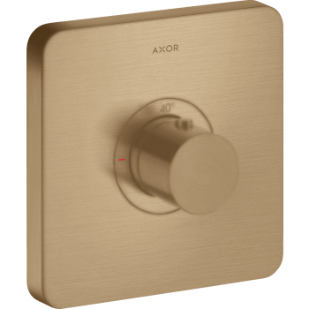 - AXOR ShowerSelect Bateria termostatyczna HighFlow, softsquare, podtynkowa brąz szczotkowany 36711140 - 36711140 U - Łazienki Szydłowski