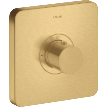 - AXOR ShowerSelect Bateria termostatyczna HighFlow, softsquare, podtynkowa złoty optyczny szczotkowany 36711250 - 36711250 U - Łazienki Szydłowski