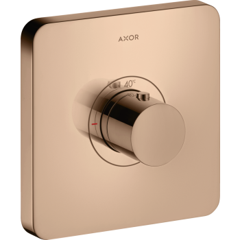  - AXOR ShowerSelect Bateria termostatyczna HighFlow, softsquare, podtynkowa czerwony złoty polerowany 36711300 - 36711300 - Łazienki Szydłowski