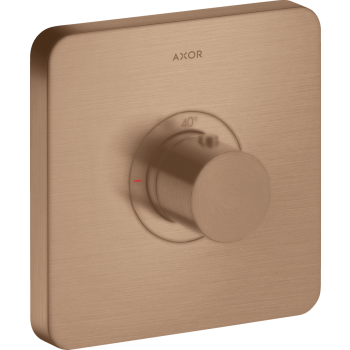 - AXOR ShowerSelect Bateria termostatyczna HighFlow, softsquare, podtynkowa czerwone złoto szczotkowane 36711310 - 36711310 - Łazienki Szydłowski