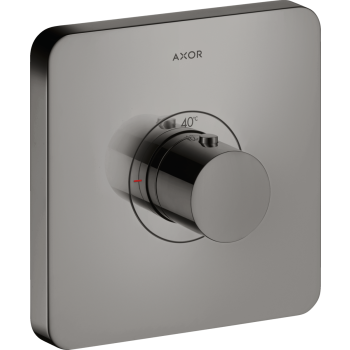 - AXOR ShowerSelect Bateria termostatyczna HighFlow, softsquare, podtynkowa czarny chrom polerowany 36711330 - 36711330 - Łazienki Szydłowski