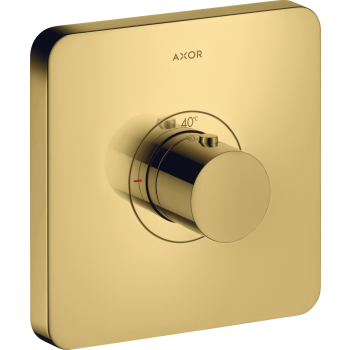  - AXOR ShowerSelect Bateria termostatyczna HighFlow, softsquare, podtynkowa złoty optyczny polerowany 36711990 - 36711990 U - Łazienki Szydłowski