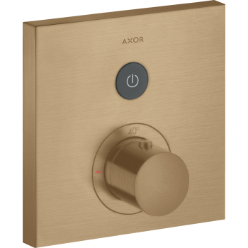 - AXOR ShowerSelect Bateria termostatyczna do 1 odbiornika, kwadratowa, podtynkowa brąz szczotkowany 36714140 - 36714140 U - Łazienki Szydłowski