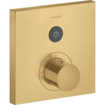 - AXOR ShowerSelect Bateria termostatyczna do 1 odbiornika, kwadratowa, podtynkowa złoty optyczny szczotkowany 36714250 - 36714250 U - Łazienki Szydłowski