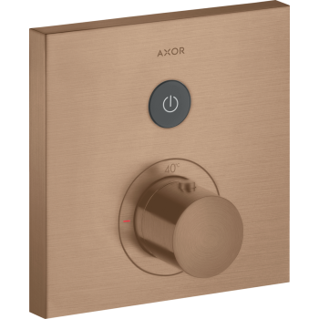 - AXOR ShowerSelect Bateria termostatyczna do 1 odbiornika, kwadratowa, podtynkowa czerwone złoto szczotkowane 36714310 - 36714310 - Łazienki Szydłowski
