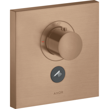- AXOR ShowerSelect Bateria termostatyczna HighFlow do 1 odbiornika z dodatkowym wyjściem, czerwone złoto szczotkowane 36716310 - 36716310 - Łazienki Szydłowski