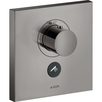 - AXOR ShowerSelect Bateria termostatyczna HighFlow do 1 odbiornika z dodatkowym wyjściem, czarny chrom polerowany 36716330 - 36716330 - Łazienki Szydłowski