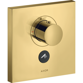  - AXOR ShowerSelect Bateria termostatyczna HighFlow do 1 odbiornika z dodatkowym wyjściem, złoty optyczny polerowany 36716990 - 36716990 U - Łazienki Szydłowski
