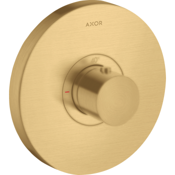 - AXOR ShowerSelect Bateria termostatyczna HighFlow, złoty optyczny szczotkowany 36721250 - 36721250 U - Łazienki Szydłowski