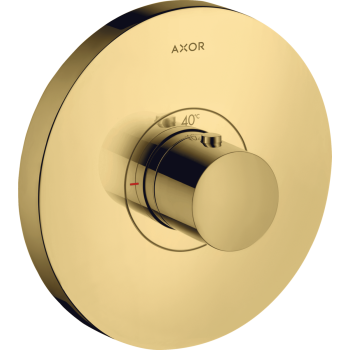  - AXOR ShowerSelect Bateria termostatyczna HighFlow, złoty optyczny polerowany 36721990 - 36721990 U - Łazienki Szydłowski