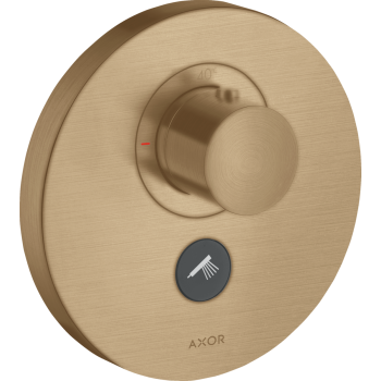 - AXOR ShowerSelect Bateria termostatyczna HighFlow do 1 odbiornika z dodatkowym wyjściem, brąz szczotkowany 36726140 - 36726140 U - Łazienki Szydłowski