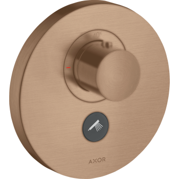 - AXOR ShowerSelect Bateria termostatyczna HighFlow do 1 odbiornika z dodatkowym wyjściem, czerwone złoto szczotkowane 36726310 - 36726310 - Łazienki Szydłowski
